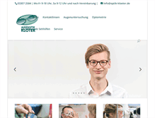 Tablet Screenshot of optik-kloeter.de